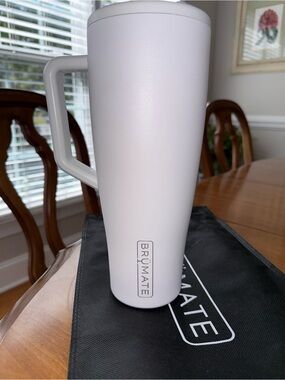 White BrüMate 40 oz. Era Insulated Travel Tumbler NEW